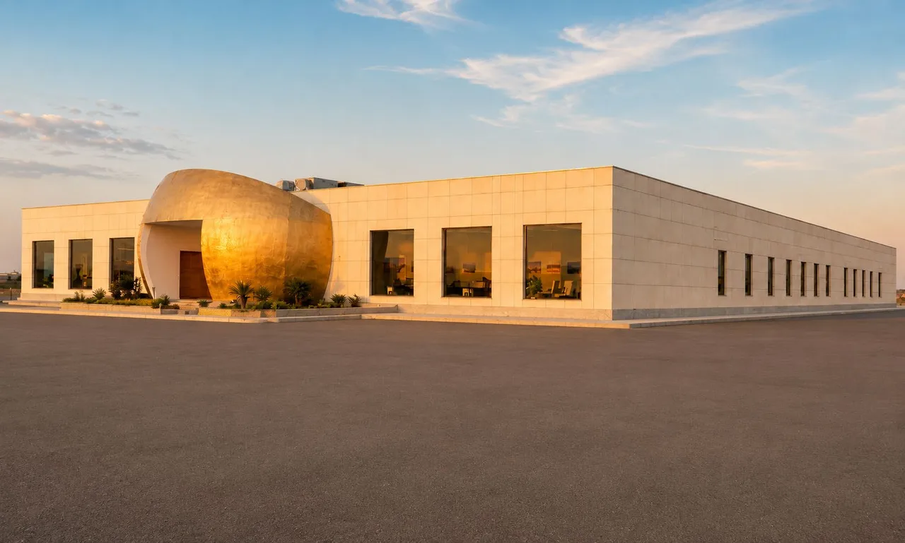 Prince Sultan Cultural Center with its golden skylight dome